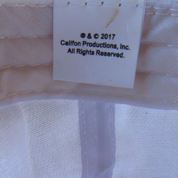 2017 Wheel of Fortune Colorful Logo White Hat Cap Adjustable Strap Unisex Adults - Picture 7 of 7